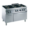 Zanussi Gas 1200mm 6 Open Burners with Gas Static Oven + Cupboard - 372151