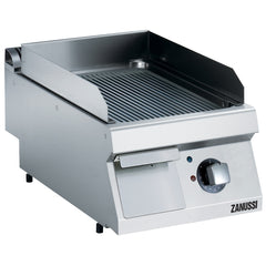 Zanussi Electric 400mm Ribbed Brushed Chrome Plate Fry Top - 372332