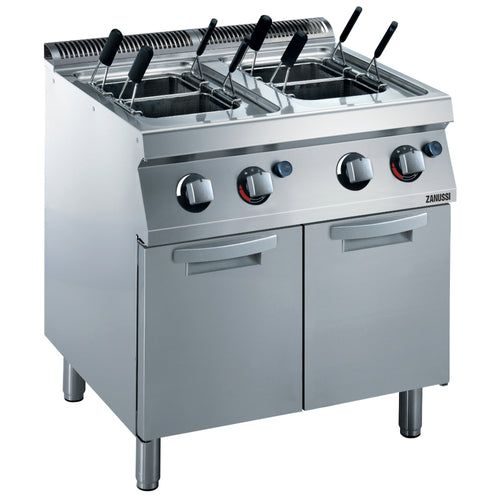 Zanussi Gas 800mm Twin Well 2 x 24.5L Freestanding Pasta Cooker - 372351