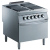 Zanussi Electric 800mm 4 Hot Square Plate Boiling Top with Electric Static Oven - 392041