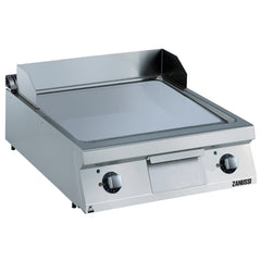 Zanussi Electric 800mm Smooth Polished Chrome Sloped Plate Fry Top - 392073