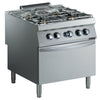 Zanussi Gas 800mm 4 Open Burners 36 mj with Gas Static Oven - 392260