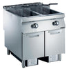 Zanussi Gas 800mm Twin Well 2 x 23L Freestanding V-Shaped Deep Fryer - 392332