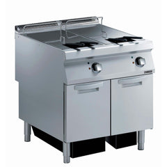 Zanussi Electric 800mm Twin Well 2 x 23L Freestanding V-Shaped Deep Fryer - 392338