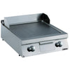 Zanussi Gas 800mm Smooth Brushed Chrome Horizontal Plate Fry Top - 392401