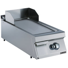 Zanussi Gas 400mm Smooth Brushed Chrome Horizontal Plate Fry Top - 392402