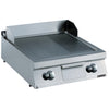 Zanussi Gas 800mm 2/3 Smooth 1/3 Ribbed Brushed Chrome Horizontal Plate Fry Top - 392403