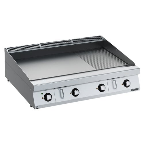 Zanussi Electric 1200mm 2/3 Smooth 1/3 Ribbed Chromium Plate Fry Top - HP - 392405