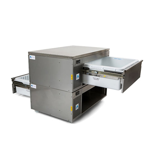 Adande VCM2 supplied product photograph showing its base, top and drawer configuration