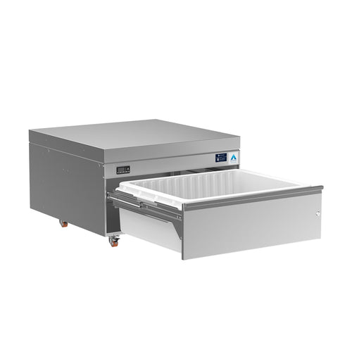 Adande VCR1 supplied product photograph showing its base, top and drawer configuration