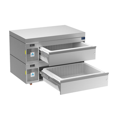 Adande VLS2 supplied product photograph showing its base, top and drawer configuration