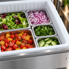 Adande VNS2.CT 151L Combination Standard / Slimline Drawers Dual Temperature Refrigeration – Standard castors / Cover top