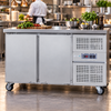 Airex AXR.UCGN.2 184L 2 Solid Door Undercounter Fridge