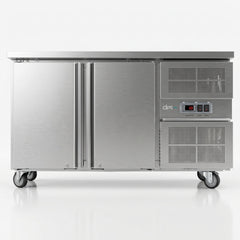 Airex AXR.UCGN.2 184L 2 Solid Door Undercounter Fridge