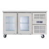 Airex AXR.UCGN.2G 184L 2 Glass Door Undercounter Fridge