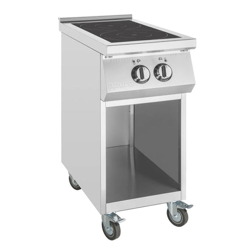 Apuro CU487-A freestanding two-zone induction hob