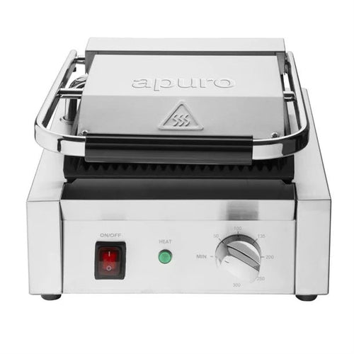 Apuro CU600-A Bistro Ribbed Contact Grill