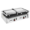 Apuro Double Contact Grill Ribbed Plates with Timer CU611-A