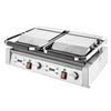 Apuro Double Half Ribbed Contact Grill CU613-A