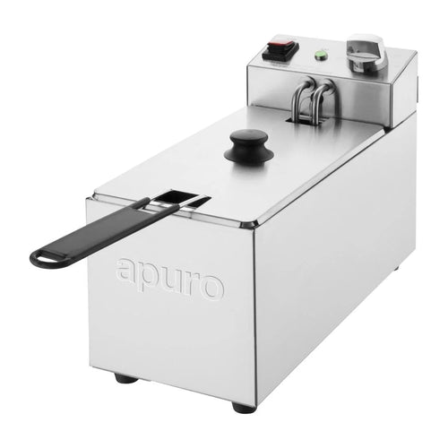 Apuro Single Tank Fryer 3L CU614-A front view