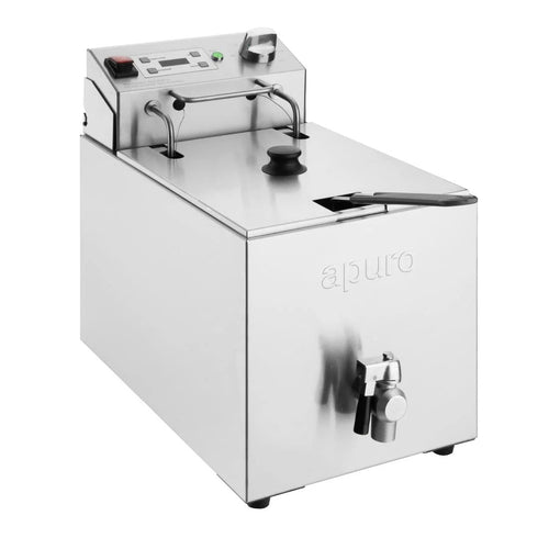 Apuro Single Tank Electric Fryer with Timer 8L CU620-A