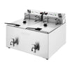 Apuro Twin Tank Electric Fryer with Timer 2x8L CU621-A