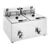 Apuro Twin Tank Electric Fryer with Timer 2x8L CU621-A
