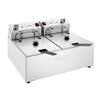 Apuro Double Electric Fryer with Timer 2x5L CU624-A