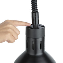 Apuro Retractable Heat Shade Matt Black Finish DR759-A alternate view
