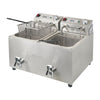 Apuro Twin Tank Fryer with Timer 2x8L FC375-A