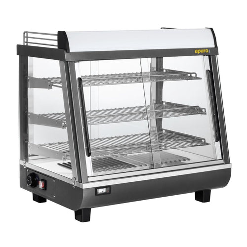 Apuro Front and Rear Door Heated Merchandiser 96L HW927-A front view