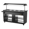 Apuro Heated Buffet Bar Black 4x 1/1 GN JA179-A