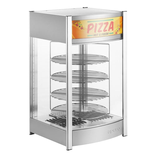 Apuro 4 Tier Heated Pizza Display Merchandiser JB188-A front view