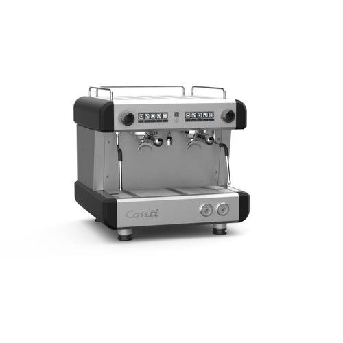 Conti CC100 2 Group Compact Espresso Machine – Black commercial coffee machine