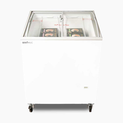 Bromic 176L Curved Glass Display Chest Freezer CF0200ATCG-NR