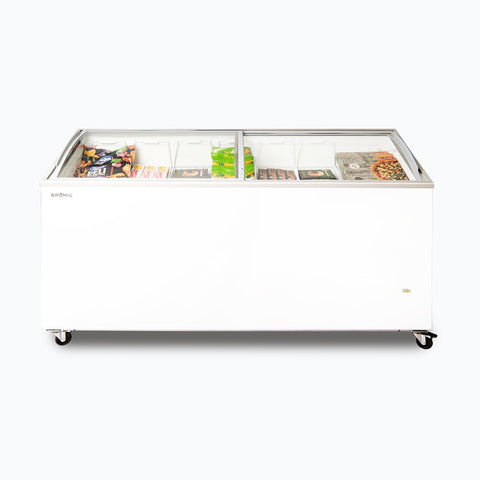 Bromic 555L Curved Glass Top Display Chest Freezer CF0600ATCG-NR