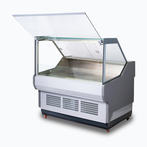 Bromic Square Glass Deli Display 1955mm DD1875SG-NR