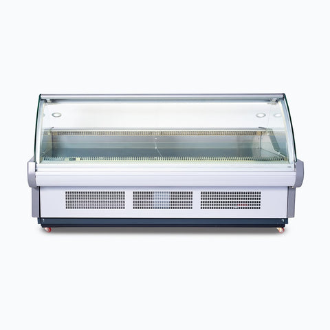 Bromic Curved Glass Deli Display 2580mm DD2500CG-NR