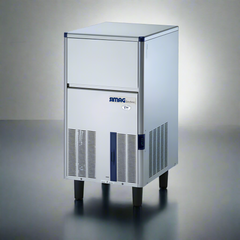 Ice machine with 'Simag' branding on a white background