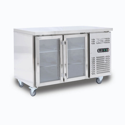 Bromic Under Bench 282L Display Fridge 2 Door Glass UBC1360GD-NR