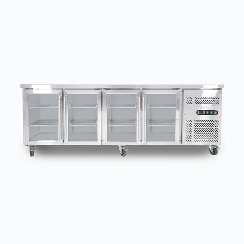 Bromic Under Bench 553L Display Fridge 4 Door Glass UBC2230GD-NR