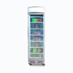 Bromic 300L LED Glass Door Upright Freezer w Lightbox UF0374LS
