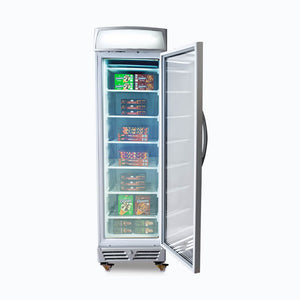 Bromic 300L LED Glass Door Upright Freezer w Lightbox UF0374LS