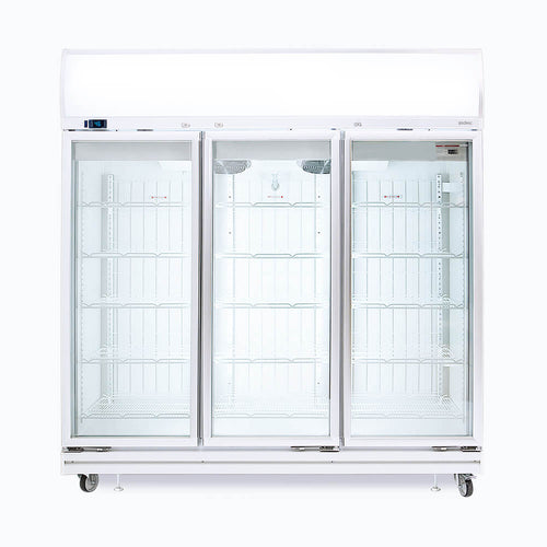 Bromic 1507L Three Door Fan Forced Freezer w Lightbox UF1500LF