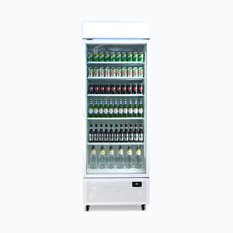 Bromic Upright 659L Display Fridge 1 Door Flat Glass Lightbox GM0690LW