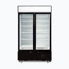 Bromic Upright 960L Display Fridge 2 Doors Flat Glass Cassette Black GM1000LBCAS