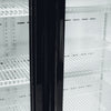 Bromic Upright 960L Display Fridge 2 Doors Flat Glass Cassette Black GM1000LBCAS
