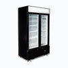 Bromic Upright 960L Display Fridge 2 Doors Flat Glass Cassette Black GM1000LBCAS