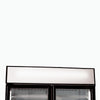 Bromic Upright 960L Display Fridge 2 Doors Flat Glass Cassette Black GM1000LBCAS