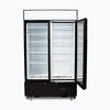 Bromic Upright 960L Display Fridge 2 Doors Flat Glass Cassette Black GM1000LBCAS